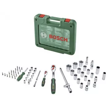 Bosch 60 τεμ. σετ καρυδάκια με καστάνια και βαλίτσα, 1/4 inch & 1/2 inch, μέγ. ροπή 768 Nm