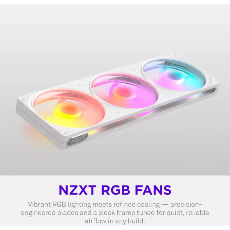 NZXT F360 RGB Λευκό 360mm All-in-One Υδρόψυκτο CPU