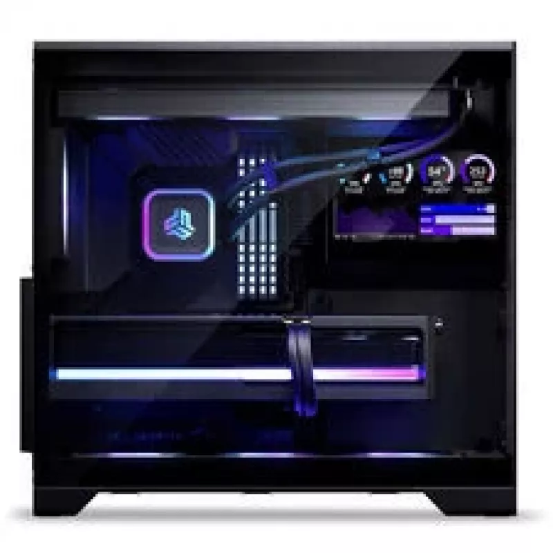 Phanteks XT V5 LCD Midi-Tower κουτί PC, ATX, οθόνη LCD 7 inch, tempered glass - μαύρο