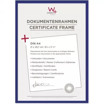 Walther New Lifestyle A4 Κορνίζα 21x29,7 cm Μπλε Πλαστική KV130L