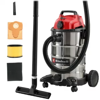 Einhell TC-VC 3055 SA Ηλεκτρική Σκούπα Υγρών/Στερεών για το Συνεργείο με Πρίζα, 30 L