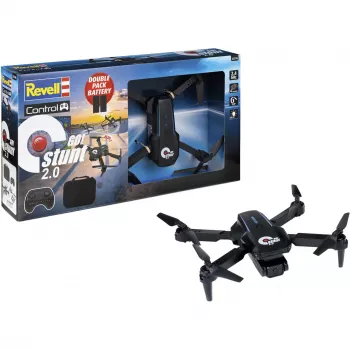 Revell RC Quadrocopter GO! Stunt 2.0 - 2,4 GHz 4-Kανάλι Ready-to-Fly Drone με 6-Άξονα Gyro, Headless Mode, 360° Flips, LED Φώτα, 3 Ταχύτητες, Μπαταρία LiPo, για Παιδιά από 8 Ετών