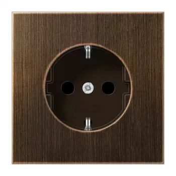 JUNG ME1520AT Πρίζα Schuko 16A 250V Ορείχαλκος Αντίκα