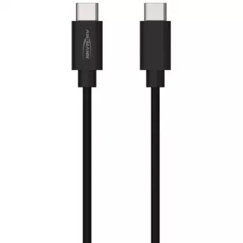 ANSMANN Καλώδιο δεδομένων και φόρτισης USB-C σε USB-C 2m Μαύρο 60W PD