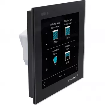 Homematic IP Glass Display θερμοστάτης τοίχου (HmIP-WGD) - Μαύρο
