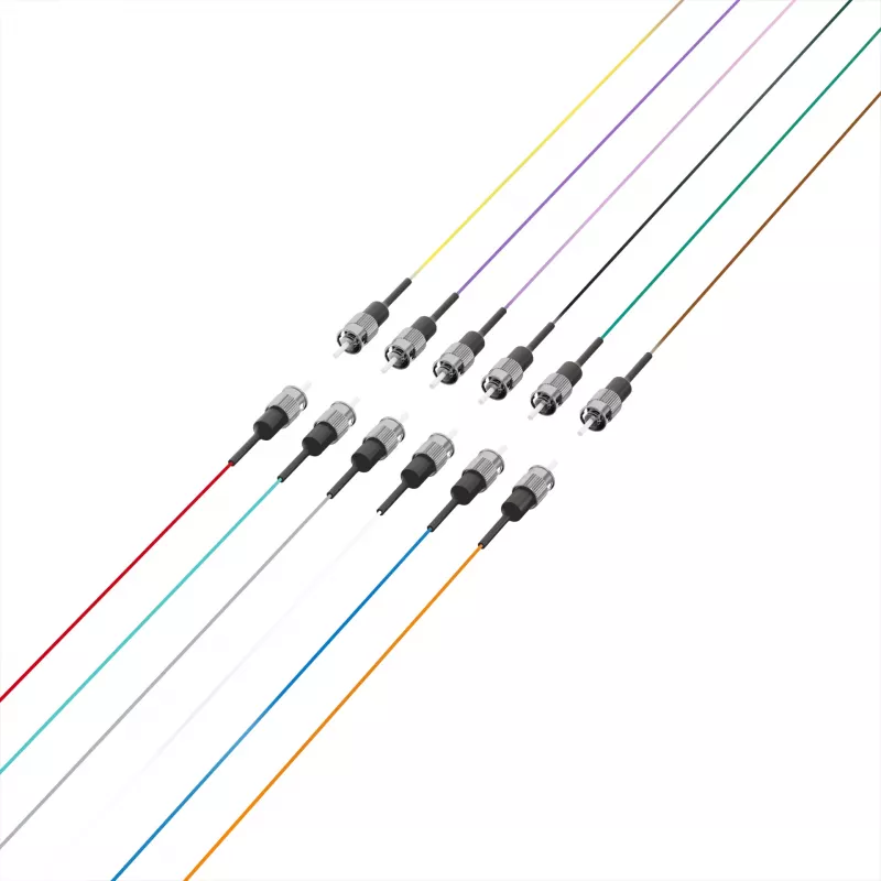 EFB Fiber-Pigtail ST 50/125µm OM4, σετ 12 χρωμάτων, 2m