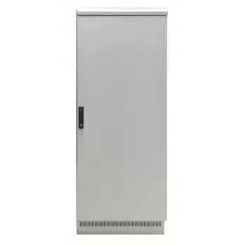 EFB Elektronik 19 inch IP55 Netzwerkschrank 24U 800x800 με προεγκατεστημένη βάση, ανοιχτό γκρι RAL 7035