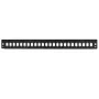LogiLink FB2401B 19 ίντσες 1U 24-Port Μετωπική Πλάκα Patch Panel Οπτικών Ινών, Μαύρο RAL 9005