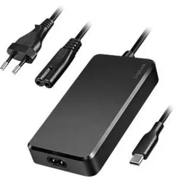 LogiLink 100W USB-C PD Καθολικό Τροφοδοτικό με Σταθερό Καλώδιο, Μαύρο