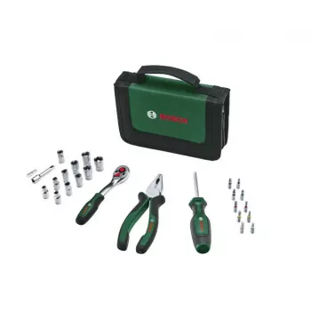 Bosch Starter Σετ Εργαλείων, 26 τεμ. (Πράσινο/Μαύρο, με Θήκη Textile με Φερμουάρ)