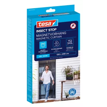 tesa Insect Stop Μαγνητική Σίτα Πόρτας Ανθρακί 1,2 x 2,4 m
