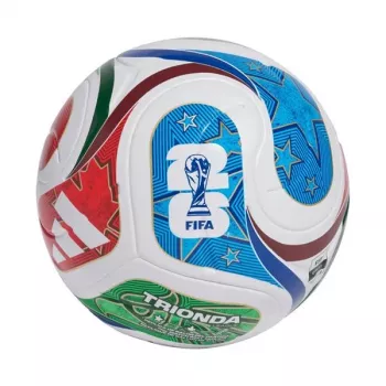 adidas World Cup 26 Trionda League Μπάλα Ποδοσφαίρου Νούμερο 5 Λευκό/Μαύρο/Solar Κόκκινο JD8045