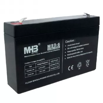 PowerWalker μπαταρία MHB MS9-6 6V 9Ah σφραγισμένη μπαταρία μολύβδου-οξέος για συστήματα UPS