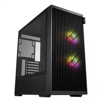 Fortron M330 Mini-Tower Κουτί PC με σκληρυμένο γυαλί, Μαύρο