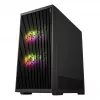 Fortron M330 Mini-Tower Κουτί PC με σκληρυμένο γυαλί, Μαύρο