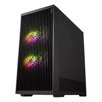 Fortron M330 Mini-Tower Κουτί PC με σκληρυμένο γυαλί, Μαύρο