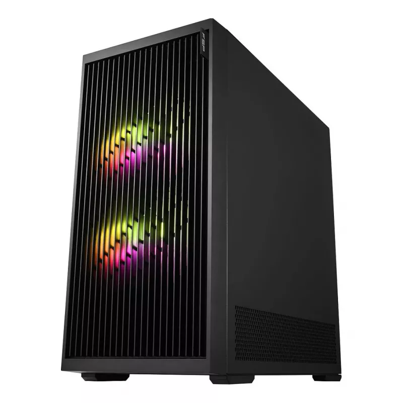 Fortron M330 Mini-Tower Κουτί PC με σκληρυμένο γυαλί, Μαύρο