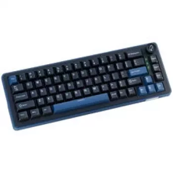 Ducky OK-M 65 Μηχανικό Gaming Πληκτρολόγιο, 65% Form Factor, Hot-Swappable, RGB Οπίσθιος Φωτισμός, ANSI-Layout, KTT Baby Blue Switches
