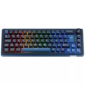 Ducky OK-M 65 Μηχανικό Gaming Πληκτρολόγιο, 65%-Layout, Hot-Swappable KTT Γραμμικά Switches, Per-Key RGB, ISO, PBT Double-Shot Keycaps, Ενσύρματο USB-C, Μαύρο