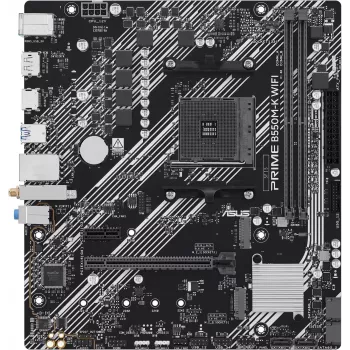 ASUS PRIME B550M-K WIFI AMD AM4 Micro-ATX Μητρική με Wi-Fi 5, DDR4, PCIe 4.0, HDMI, VGA