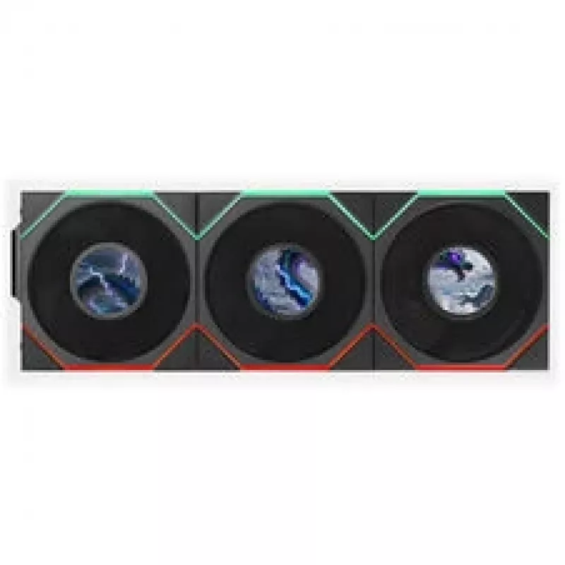 Lian Li UNI FAN TL LCD FLEX Wireless ARGB Reverse Blade 120mm Ανεμιστήρας 3 τεμ. με controller, Μαύρο