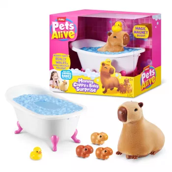 ZURU Pets Alive Mommy Capybara and Baby Surprise διαδραστικό παιχνίδι