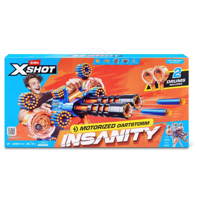 Zuru X-Shot Insanity Series 1 Μοτοριζέ Dartstorm Blaster