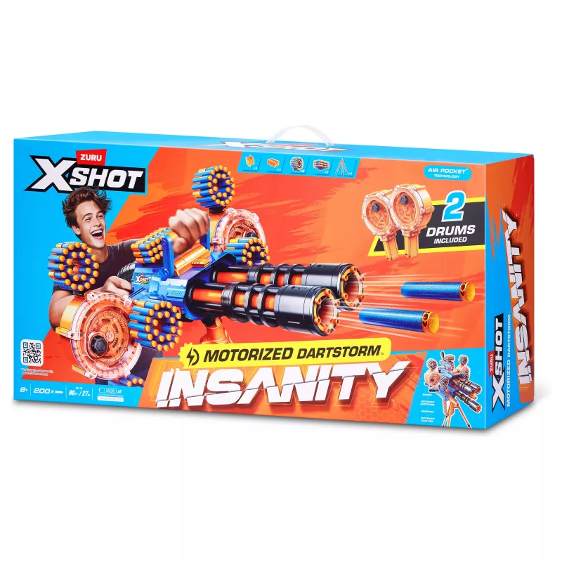 Zuru X-Shot Insanity Series 1 Μοτοριζέ Dartstorm Blaster