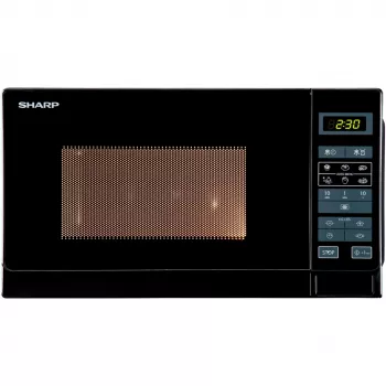 Sharp R-242(BK)W Φούρνος μικροκυμάτων Solo - 20 Λίτρα - 800 W - Μαύρο