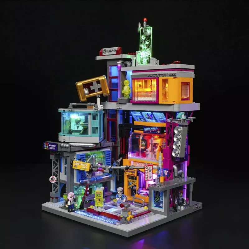 LUMIBRICKS Cyberpunk Neoncity Gamestack LED Νέον πινακίδα