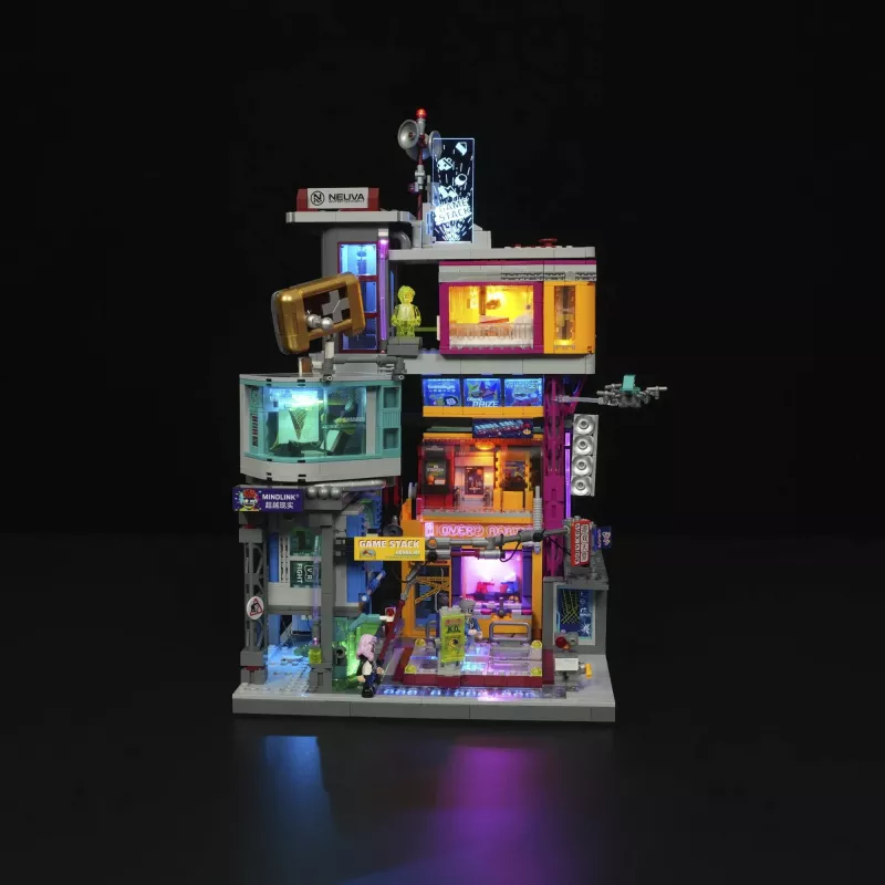 LUMIBRICKS Cyberpunk Neoncity Gamestack LED Νέον πινακίδα