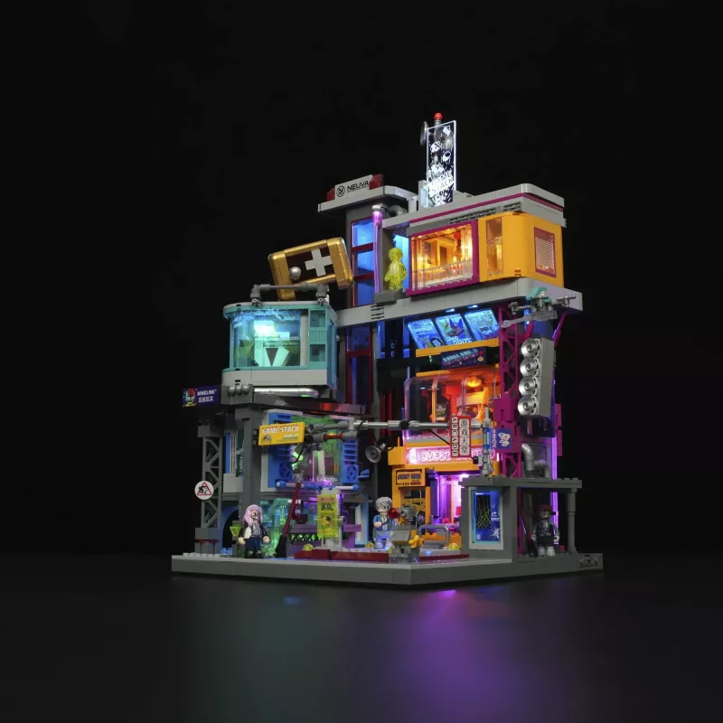 LUMIBRICKS Cyberpunk Neoncity Gamestack LED Νέον πινακίδα