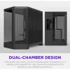 NZXT H6 2026 Mid-Tower Airflow Gaming Κουτί Μαύρο Tempered Glass