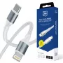 3mk Hyper Cable N-SERIES καλώδιο USB-C σε Lightning 3m PD 3.0 9V/3A 27W λευκό
