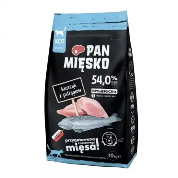 PMI Pan Mięsko κοτόπουλο με πέστροφα S ξηρά τροφή για γάτες - 10kg