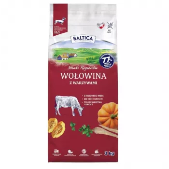 BALTICA Flavours of Regions βοδινό με λαχανικά ξηρά τροφή για μικρόσωμες φυλές 3kg