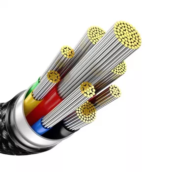 Baseus Tungsten Gold USB-C σε USB-C 240W καλώδιο γρήγορης φόρτισης 1m μαύρο