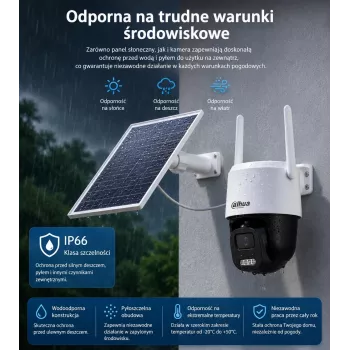 DAHUA BP5E 5MP ηλιακή 4G LTE περιστρεφόμενη-ανακλινόμενη κάμερα ασφαλείας με έγχρωμη νυχτερινή όραση
