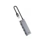 UGREEN USB-C Hub CM653 4-Port USB-A 5Gbps με 100W PD, Space Grey