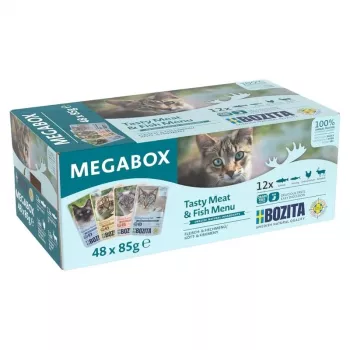 BOZITA Σακουλάκια Γάτας σε Σάλτσα Megabox 48x85g