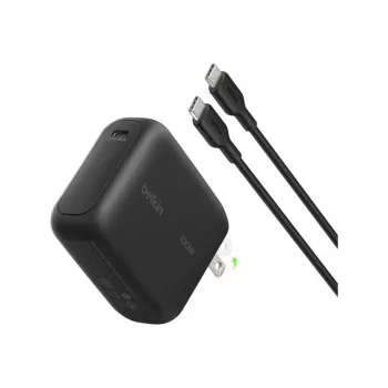 Belkin BOOSTCHARGE 100W USB-C GaN τροφοδοτικό με καλώδιο USB-C σε USB-C 1,5m