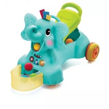 B-KIDS 3-in-1 κάθισμα, περπατούρα και ελεφαντάκι για καβάλημα από Infantino