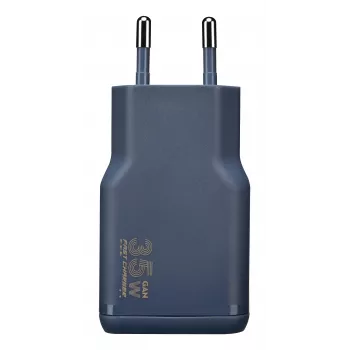 TUCANO ONE POWER KIT φορτιστής GaN 35W με καλώδιο USB-C 60W indigo