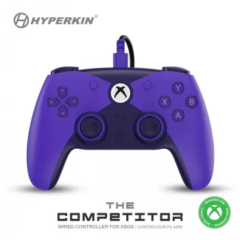 Hyperkin Competitor ενσύρματο χειριστήριο για Xbox Series X|S, Xbox One & PC - μωβ