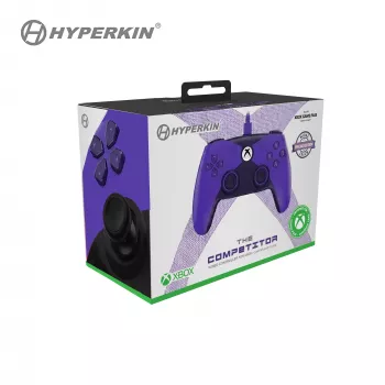Hyperkin Competitor ενσύρματο χειριστήριο για Xbox Series X|S, Xbox One & PC - μωβ