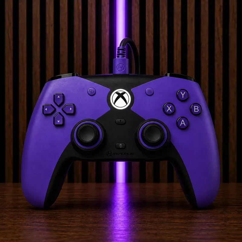Hyperkin Competitor ενσύρματο χειριστήριο για Xbox Series X|S, Xbox One & PC - μωβ