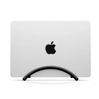 Twelve South BookArc Flex κάθετη βάση laptop για MacBook και notebooks, μαύρο ανοδιωμένο αλουμίνιο, βάση επιφάνειας εργασίας με διαχείριση καλωδίων