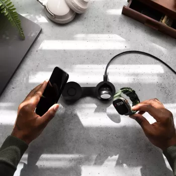 Twelve South ButterFly SE φορτιστής 2 σε 1 Qi2 MagSafe για iPhone και Apple Watch, μαύρο