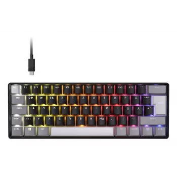 Corsair CLIPPER PRO MINI 60 Hall Effect 60% Ενσύρματο USB Μαγνητικοί διακόπτες QWERTZ Μαύρο Πληκτρολόγιο Gaming