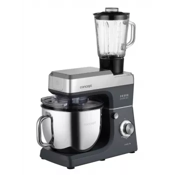 CONCEPT RM6000 Πλανητικός Μίξερ Κουζίνας 1900W 6,5L Μπολ ανοξείδωτο, 8 ταχύτητες + Pulse, Ασημί/Μαύρο